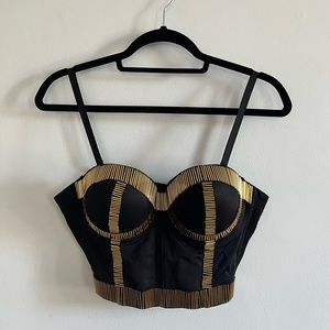 Rhinestone Corset Top